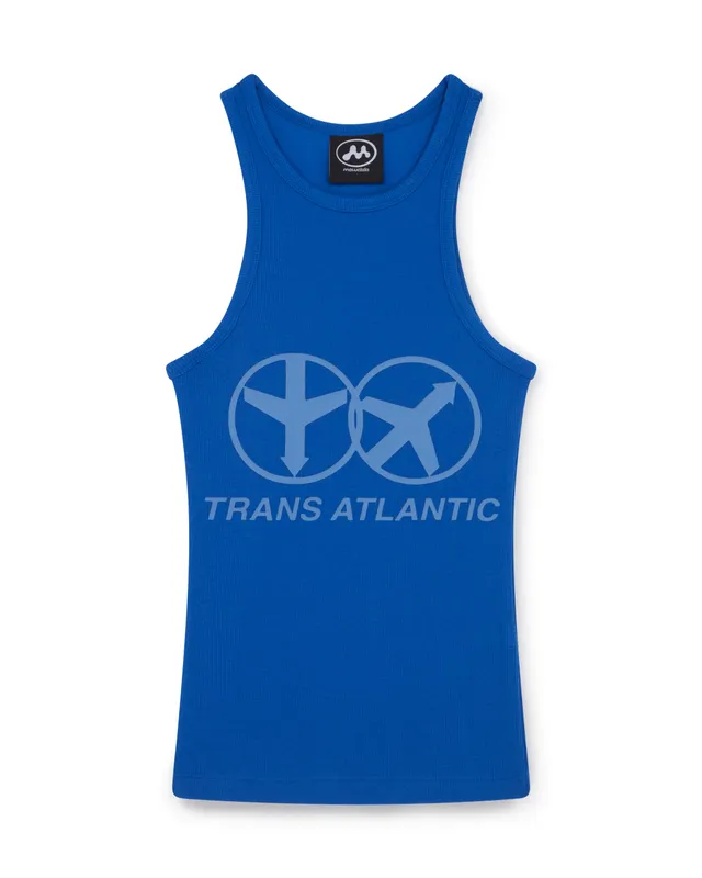 Mowalola Trans Atlantic Tank Top eng Navy