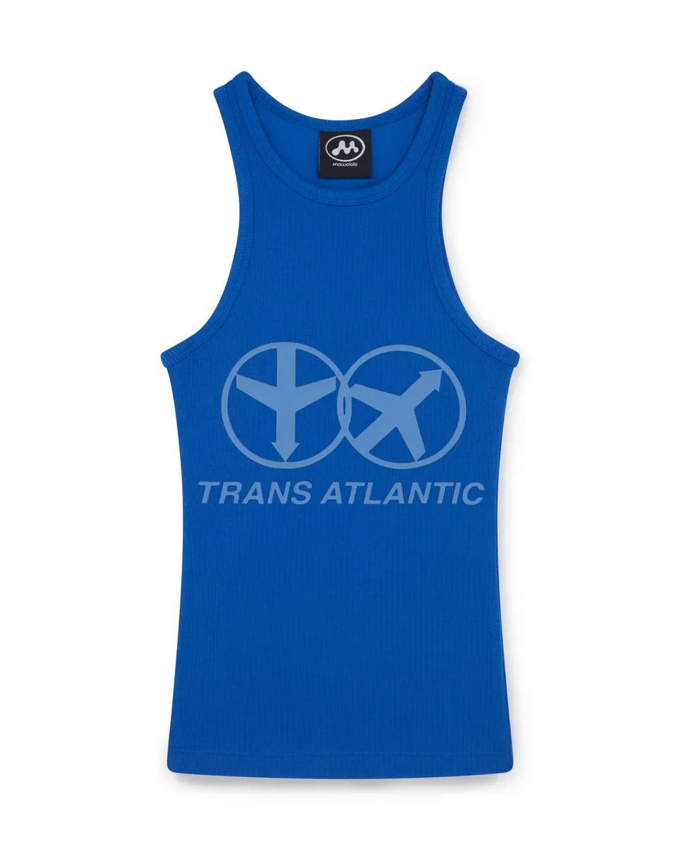 Mowalola Trans Atlantic Tank Top eng Navy