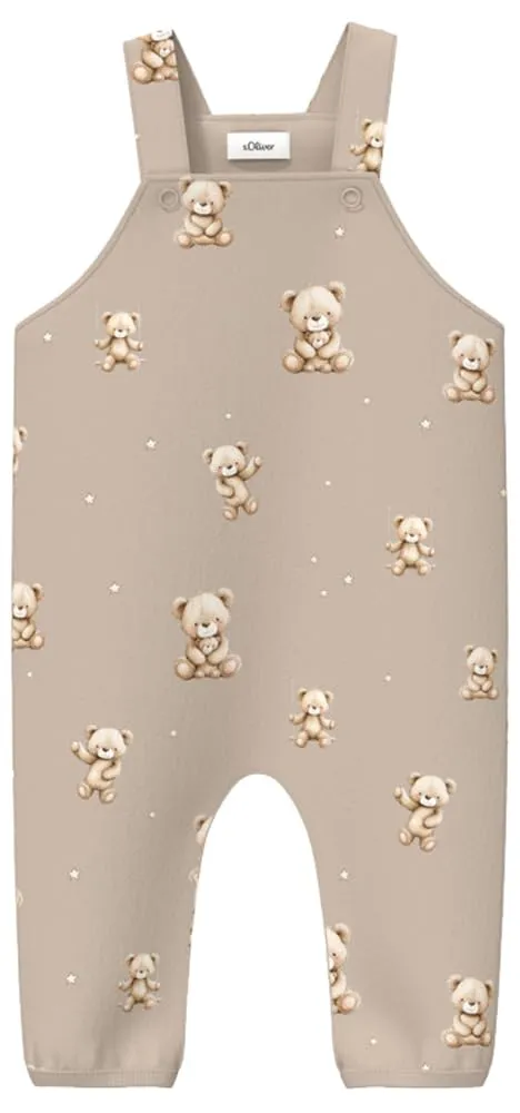 s.Oliver Junior Baby Latzhose Sweat Allover-Print