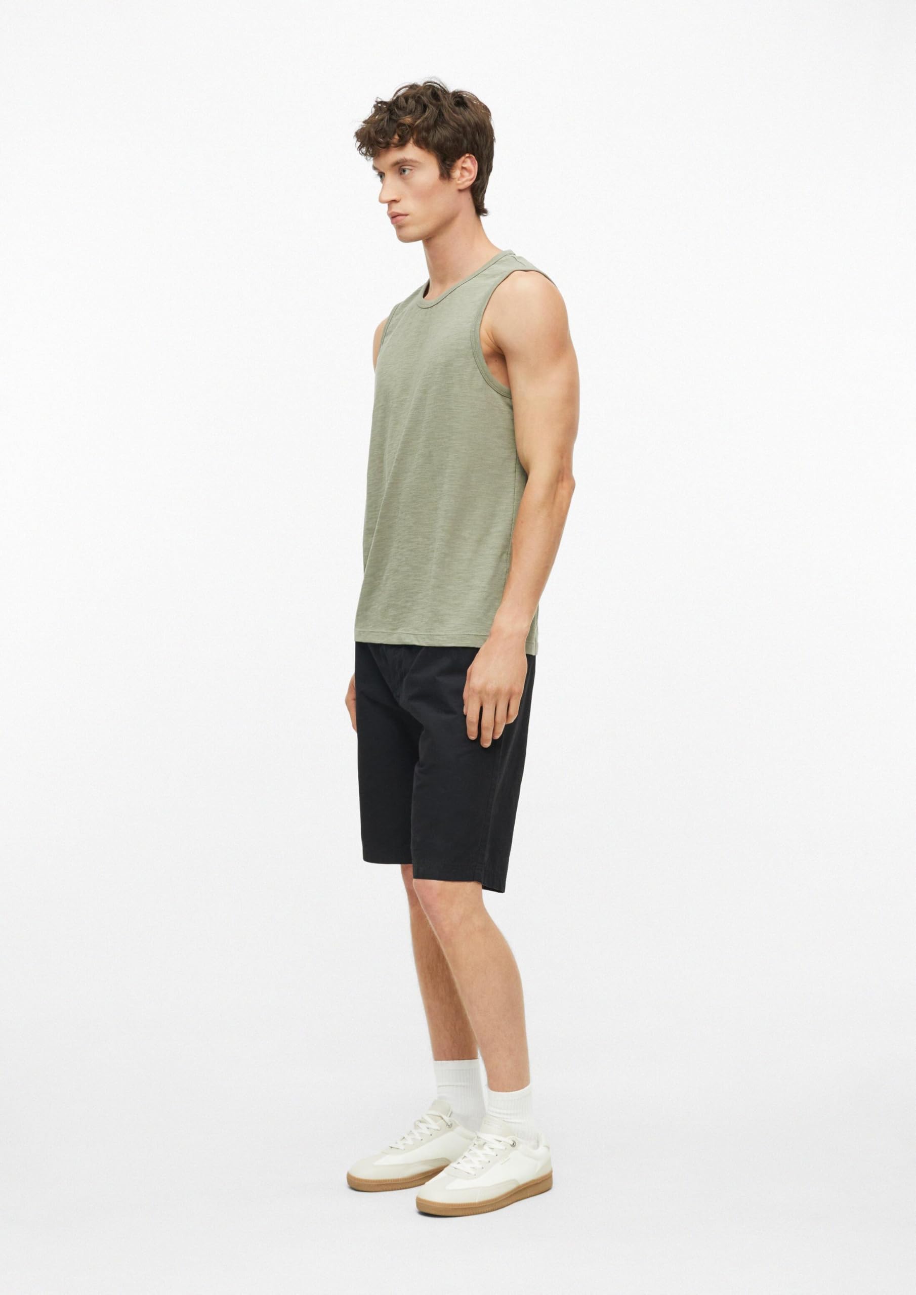s.Oliver 2178332 Herren Tanktop ärmellos Weiß