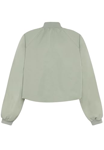 zero Bomberjacke mit Reißverschluss Jacke 40 Silver Sage