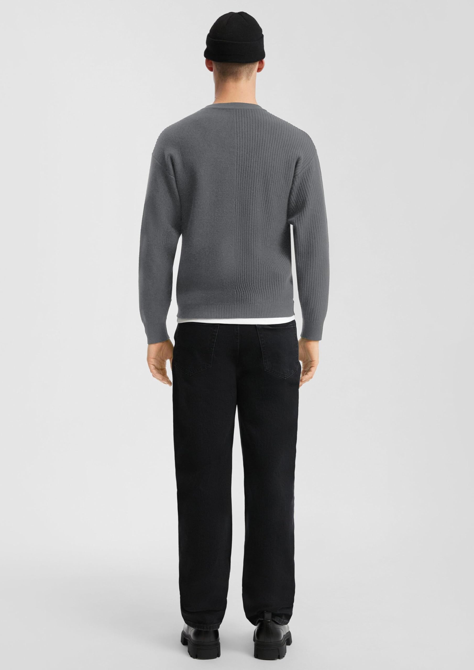 s.Oliver QS Strickpullover mit Layering Pullover langarm