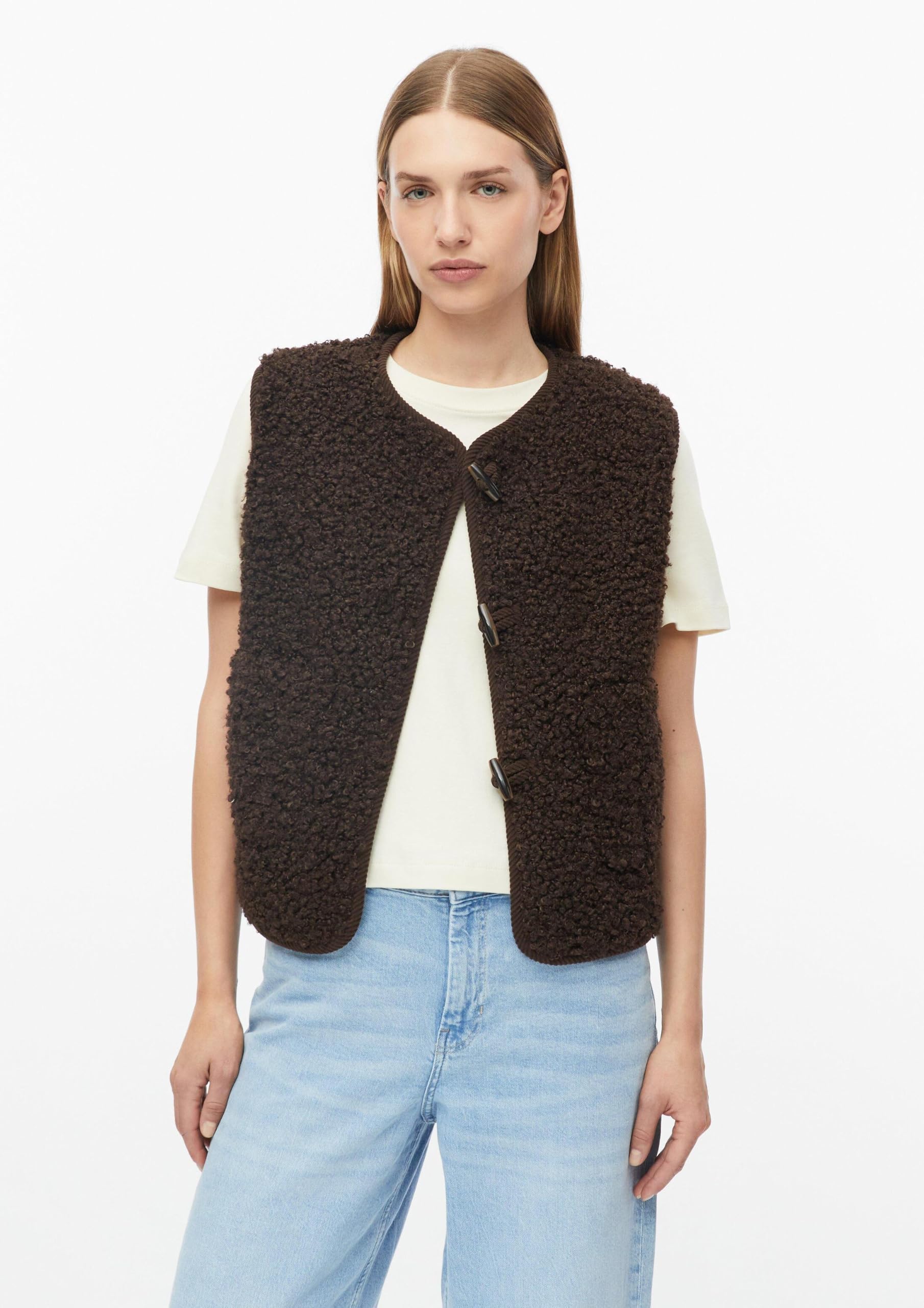 s.Oliver RED LABEL 2178817 Teddy Weste flauschig