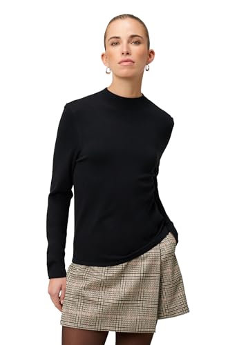 zero Feinstrickpullover hoher Kragen Black Beauty Gr.40