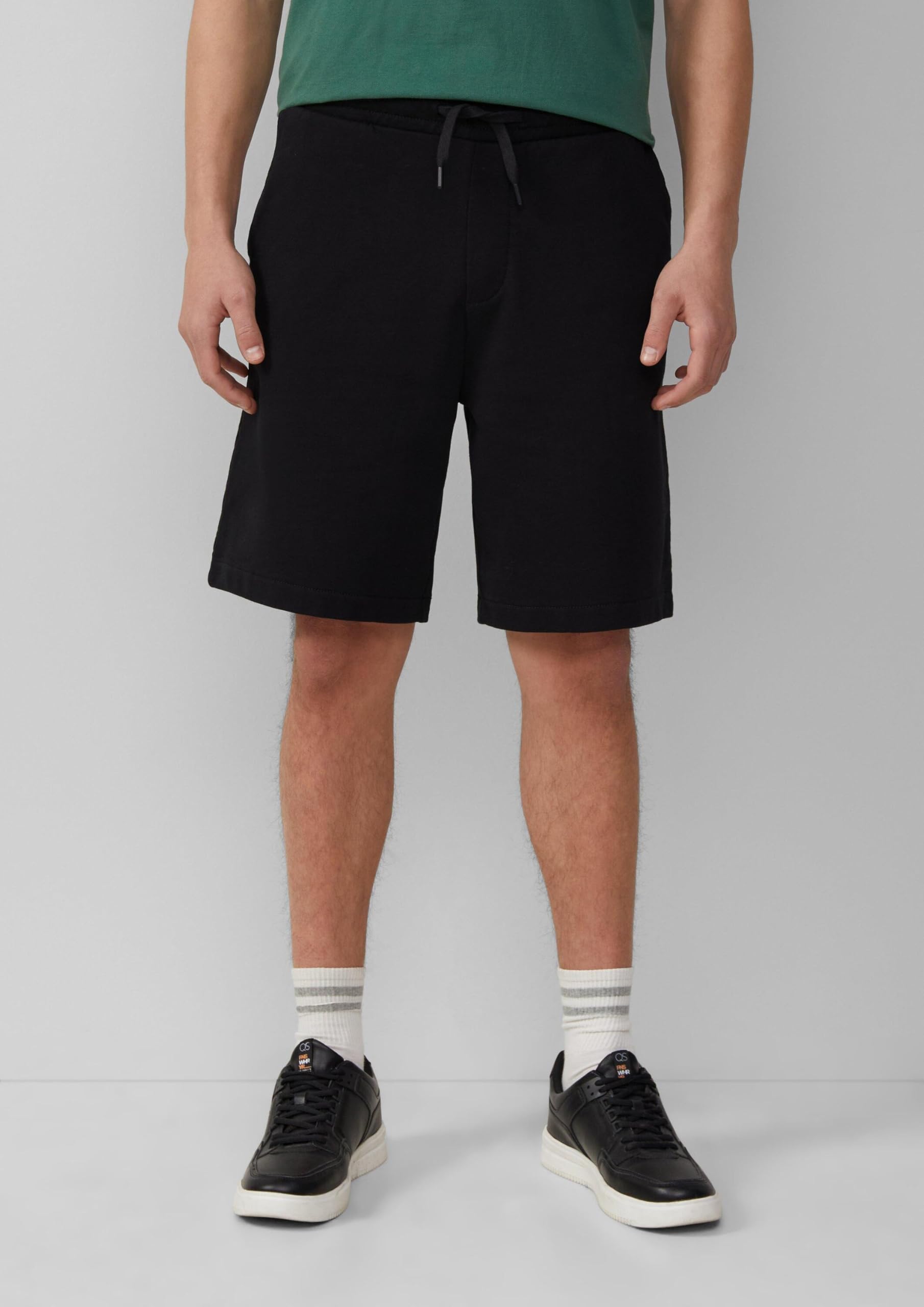 s.Oliver QS 2165556 Sweat Bermuda Grau Meliert