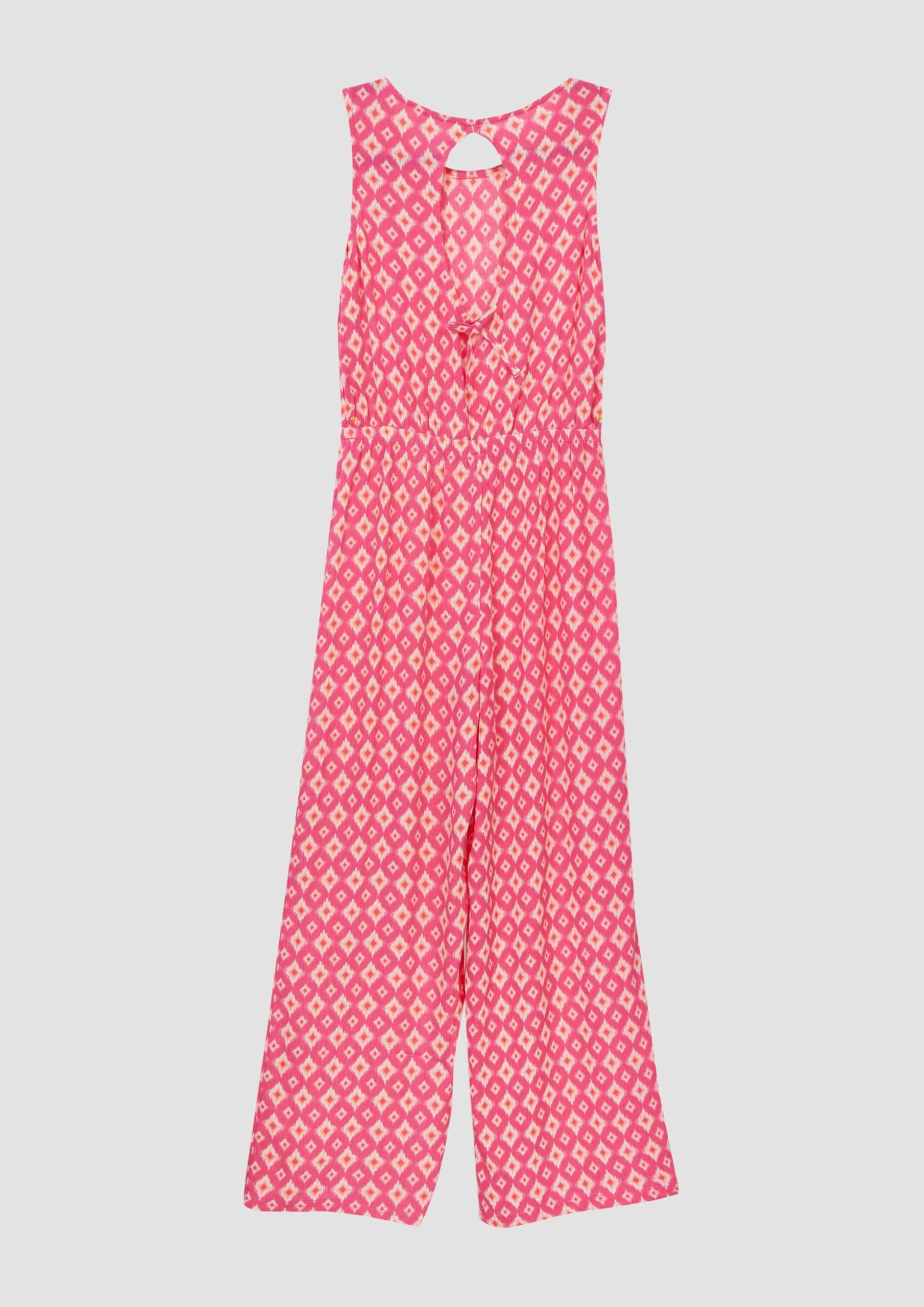 s.Oliver Loose Fit Jumpsuit 158 Crinkled Viskose Cut-Out