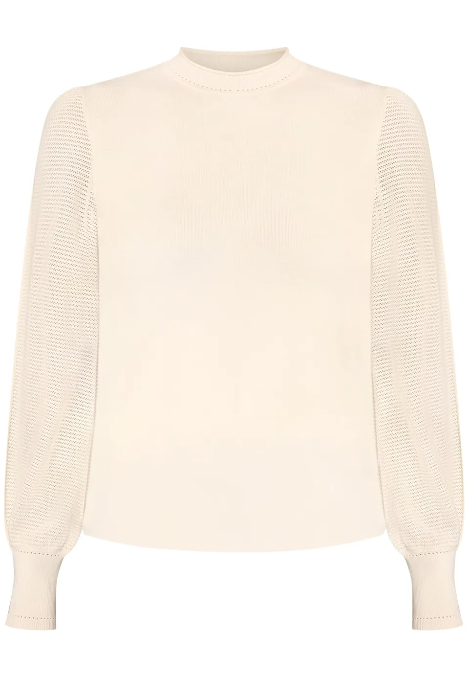 zero Pullover hoher Kragen Damen Eggnog Gr.40