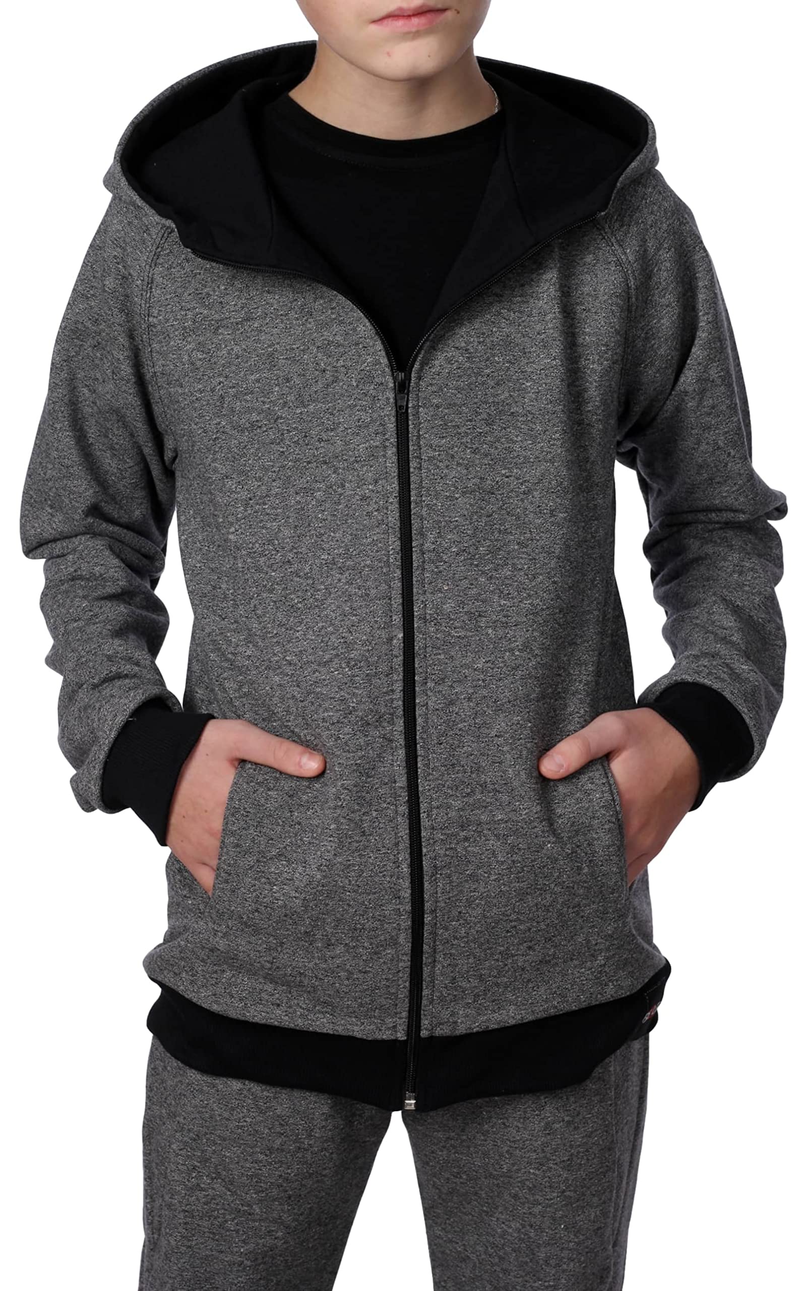 BEZLIT Sweatjacke grau mit Reißverschluss aus Baumwolle