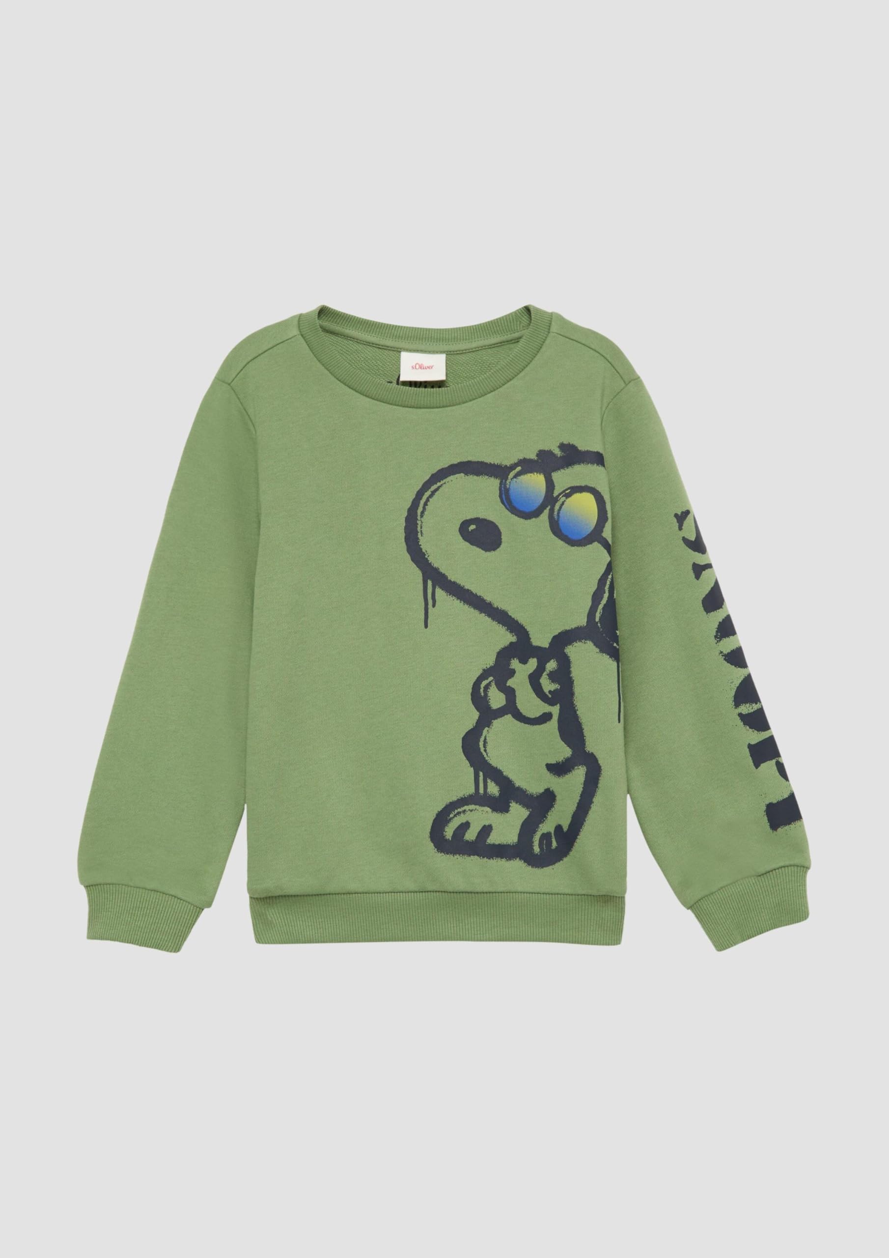 s.Oliver Junior 2153445 Sweatshirt hellgrün Gr. 92 Print