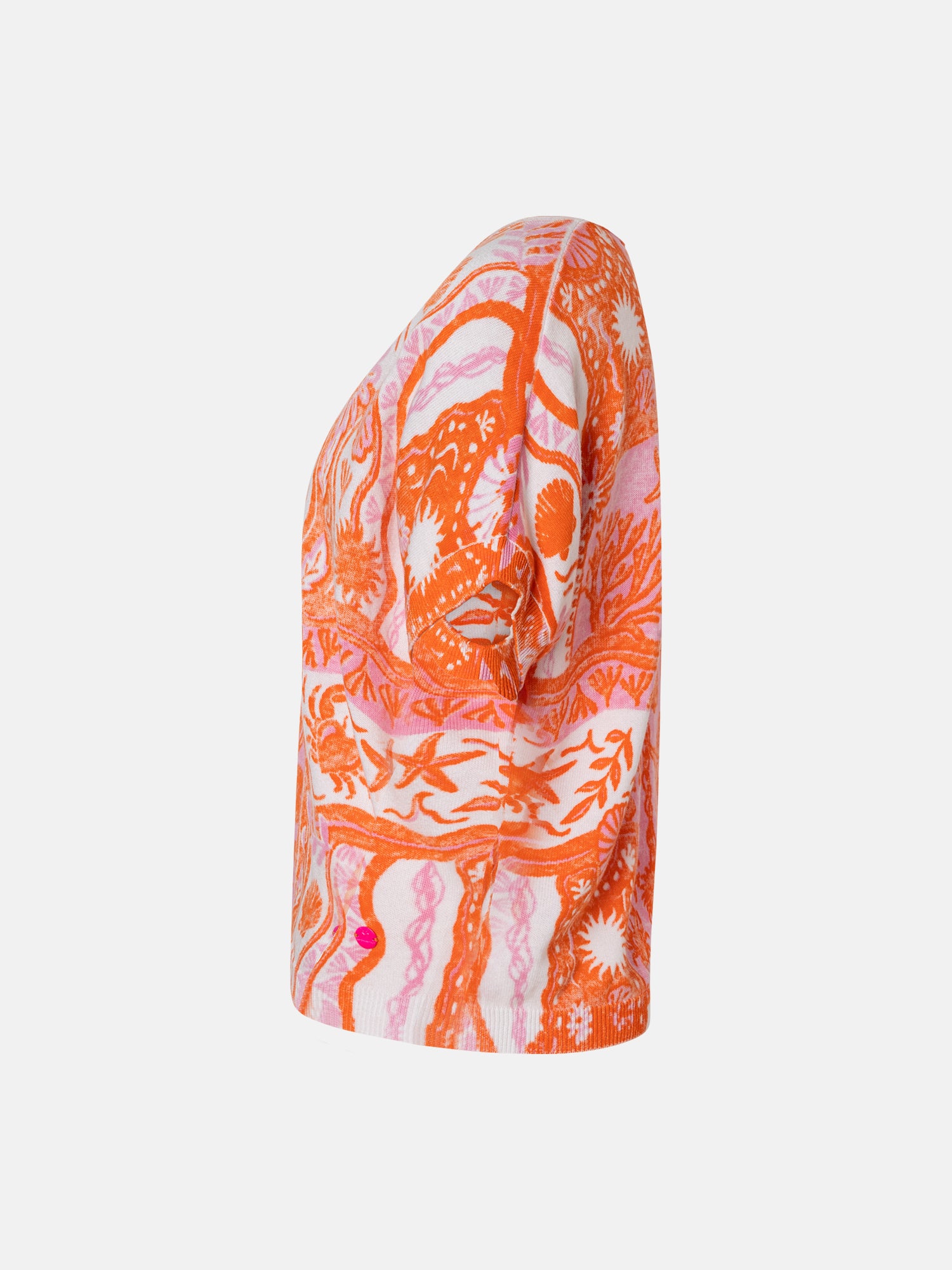 Lieblingsstück BlancheL Kurzarm Pullover orange Baumwolle