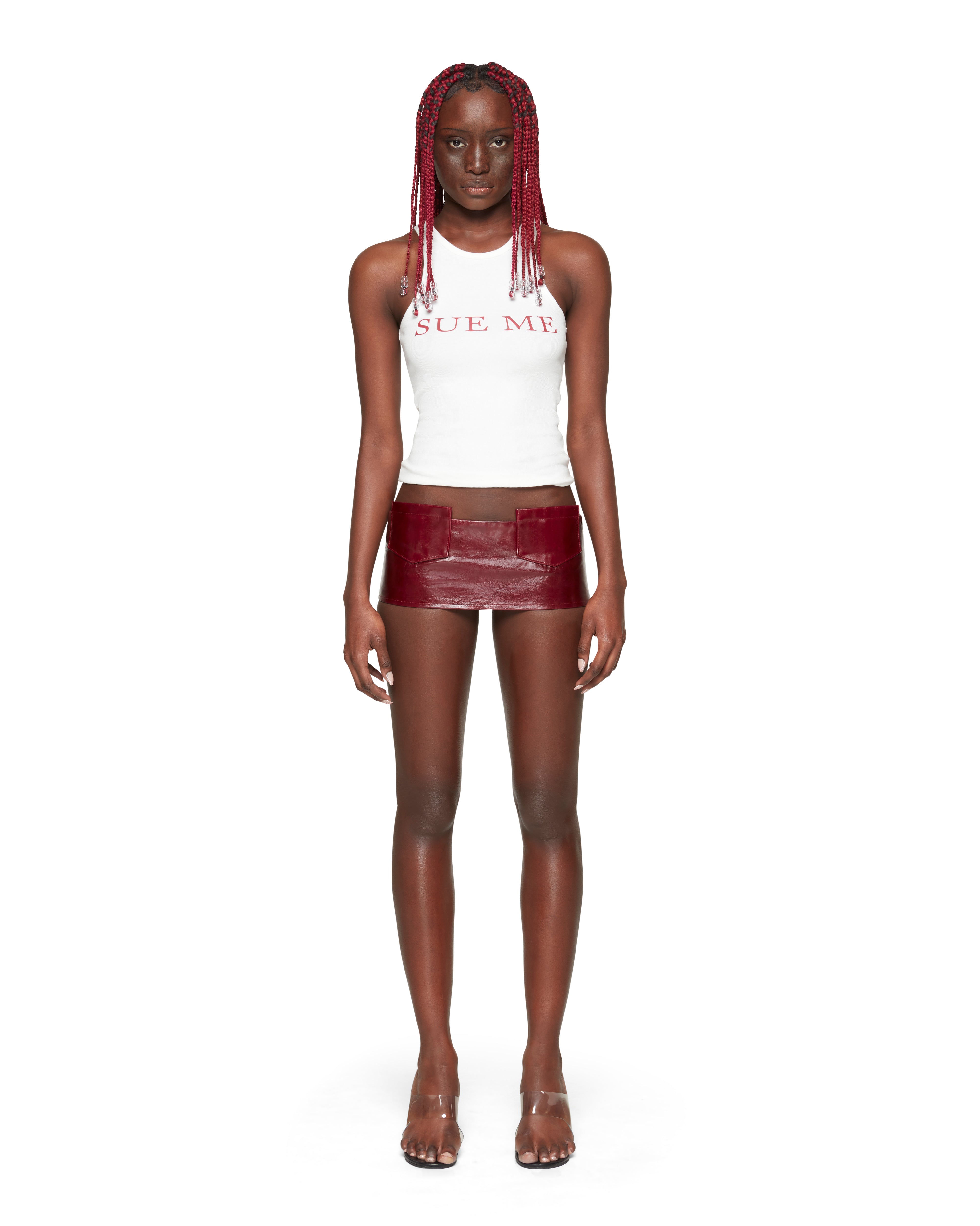 Mowalola Sue Me Tank Top Baumwolle figurbetont