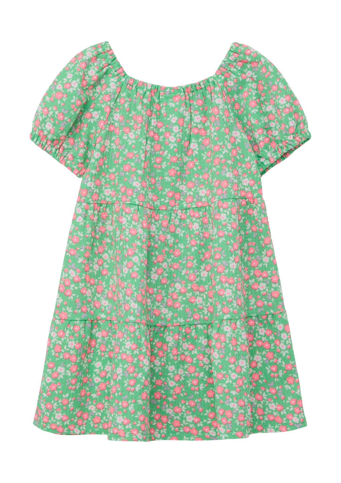 s.Oliver Junior Crêpe-Kleid Puffärmel Gr.92