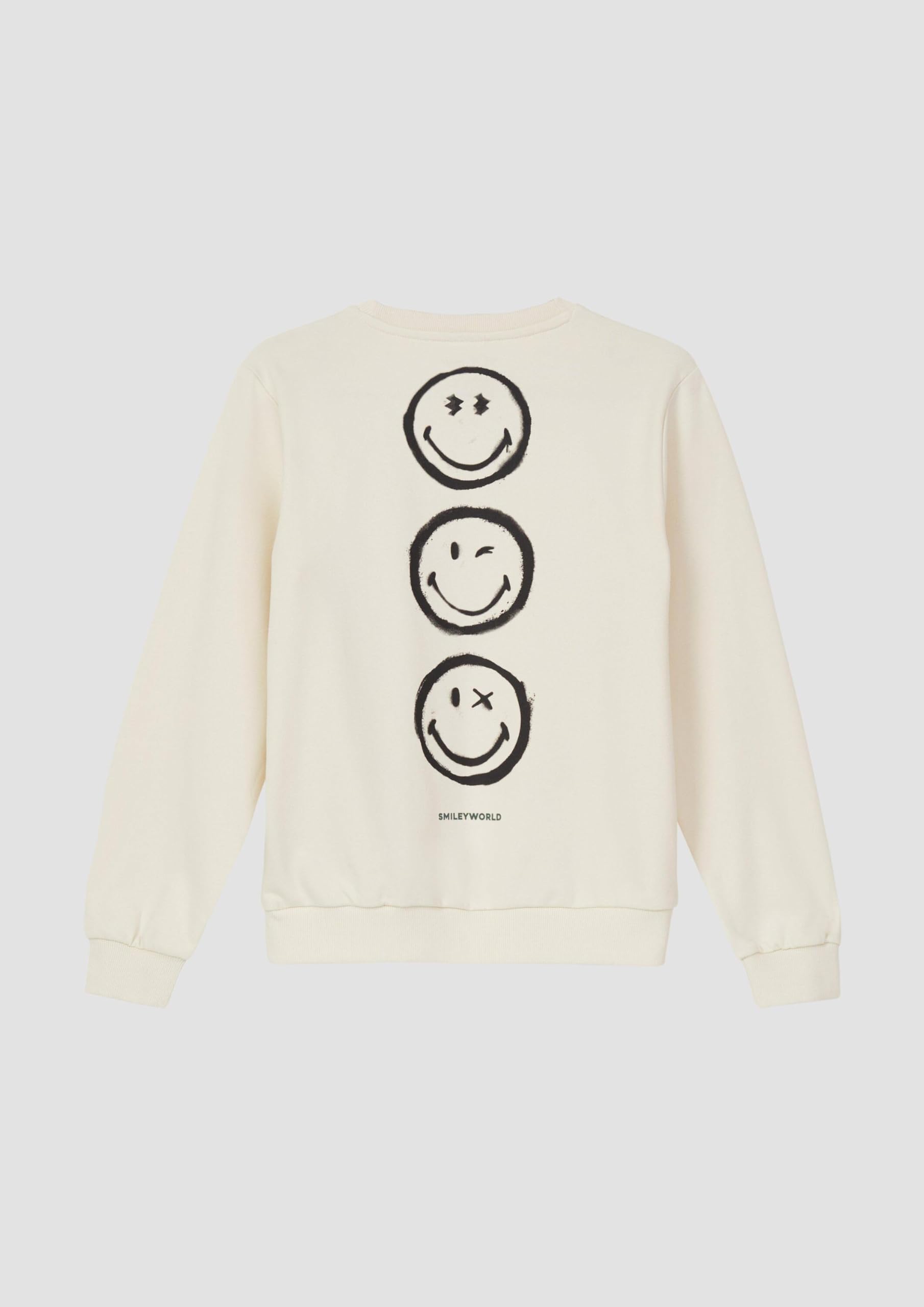 s.Oliver 2169222 Sweatshirt Grey Black Baumwolle