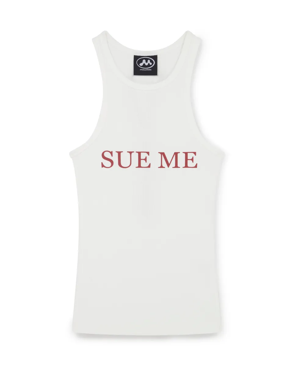 Mowalola Sue Me Tank Top Baumwolle figurbetont