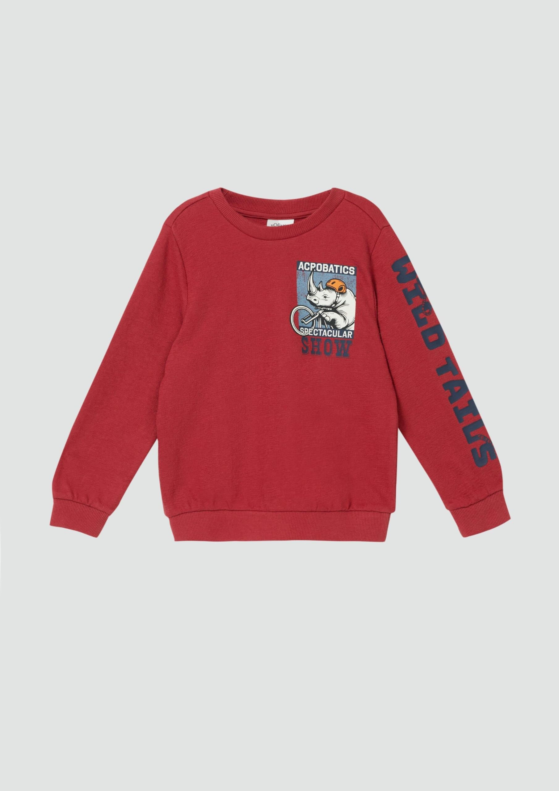 s.Oliver RED LABEL Sweatshirt Print Gr.128-134 rot