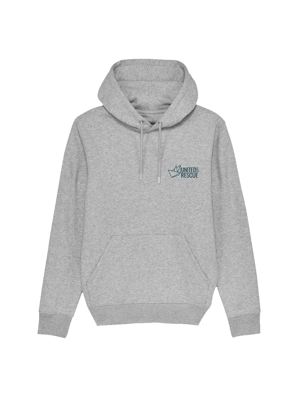 dna merch United4Rescue Logo klein Hoodie French Navy Blau