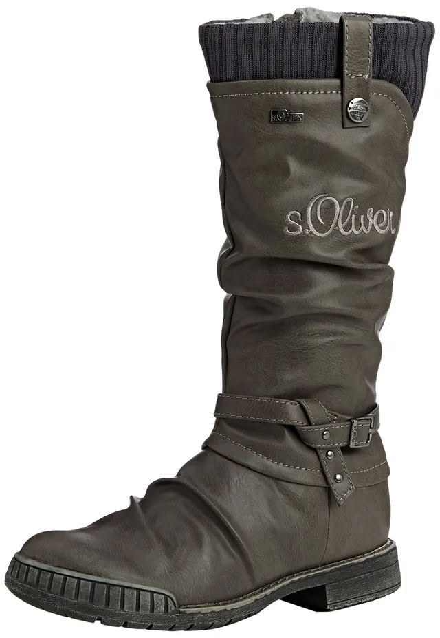s.Oliver 56601 Stiefel Mädchen Halbschaft schwarz