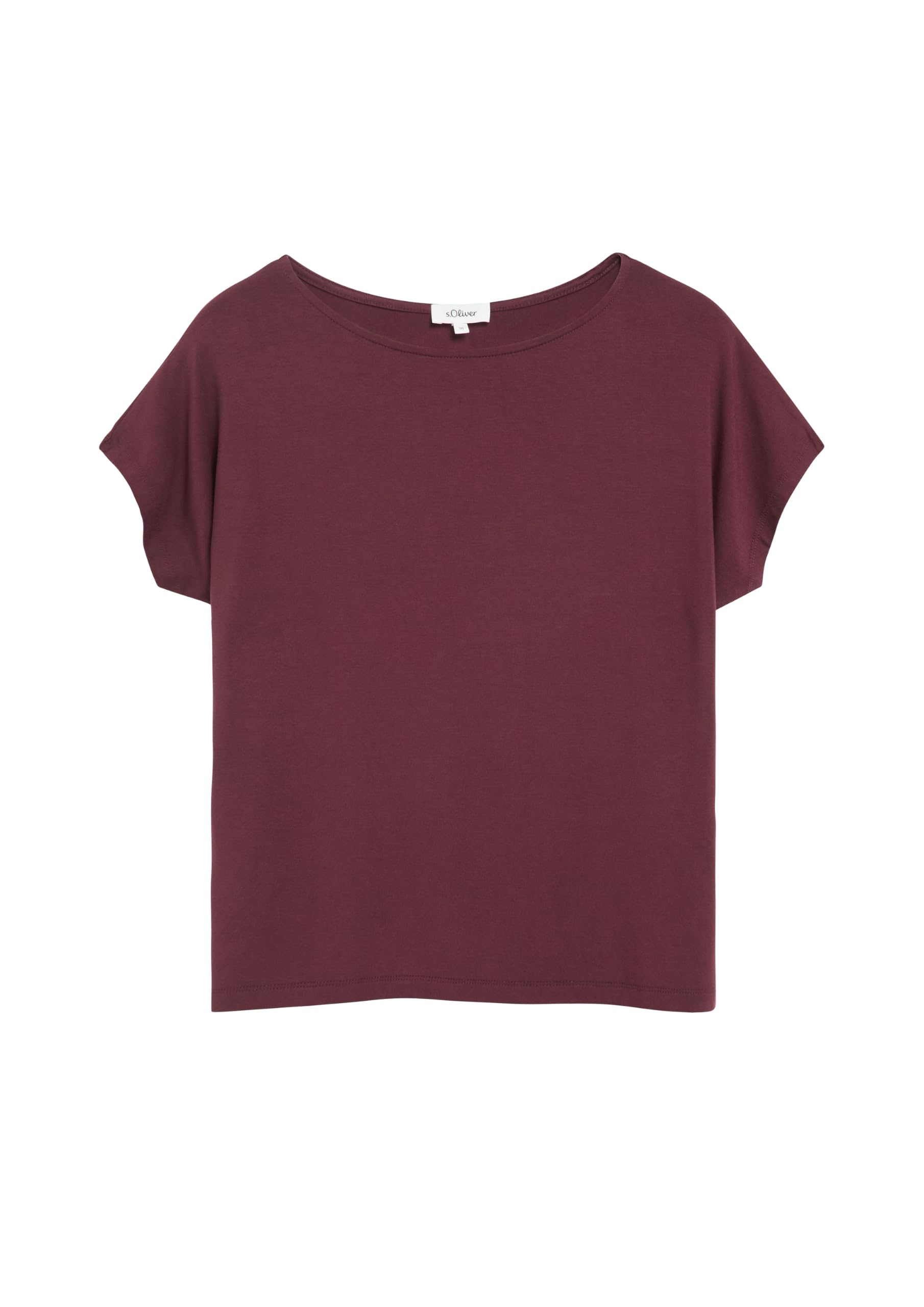 s.Oliver RED LABEL Fließendes Jersey-Shirt T-Shirt mit überschnittenen Schultern