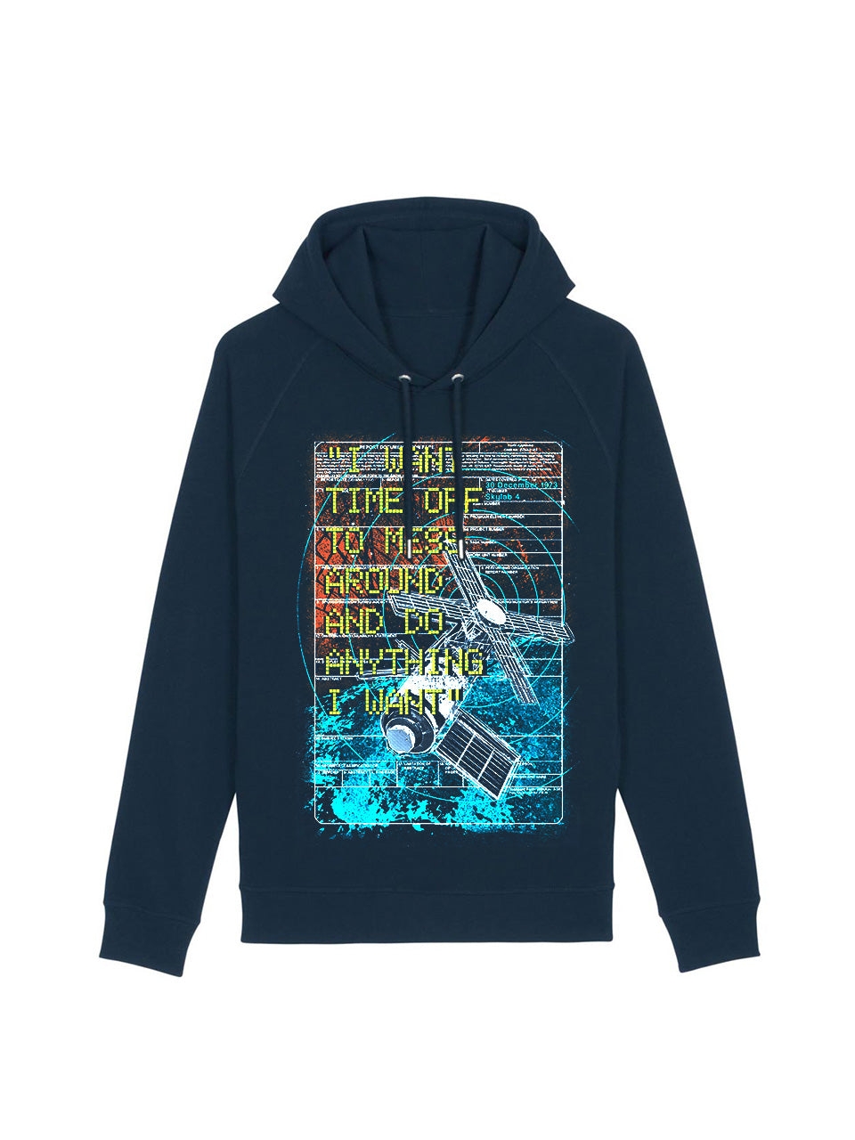 dna merch Streik im Weltraum Skylab 4 Hoodie schwarz