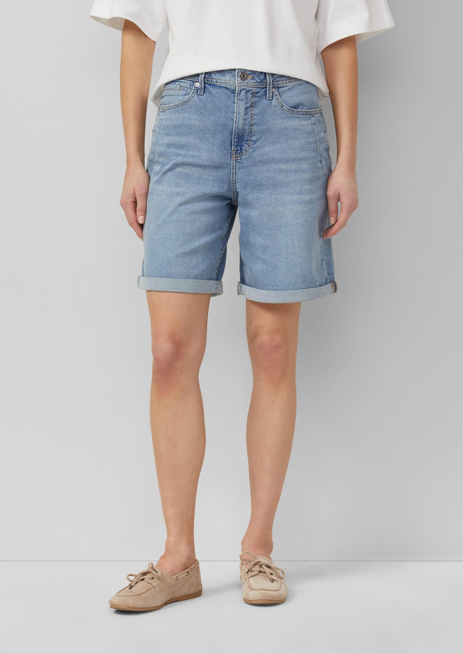 s.Oliver Red Label 2177024 Jeans-Bermuda Blau 38 Wide Leg