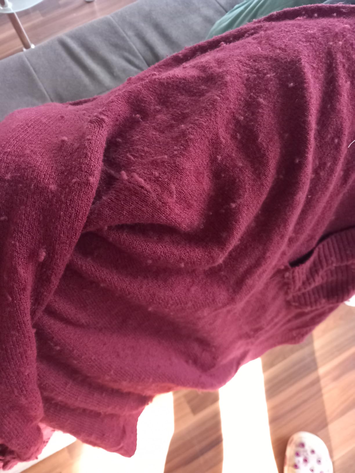 s.Oliver Junior Strickjacke Taschen bordeaux 38