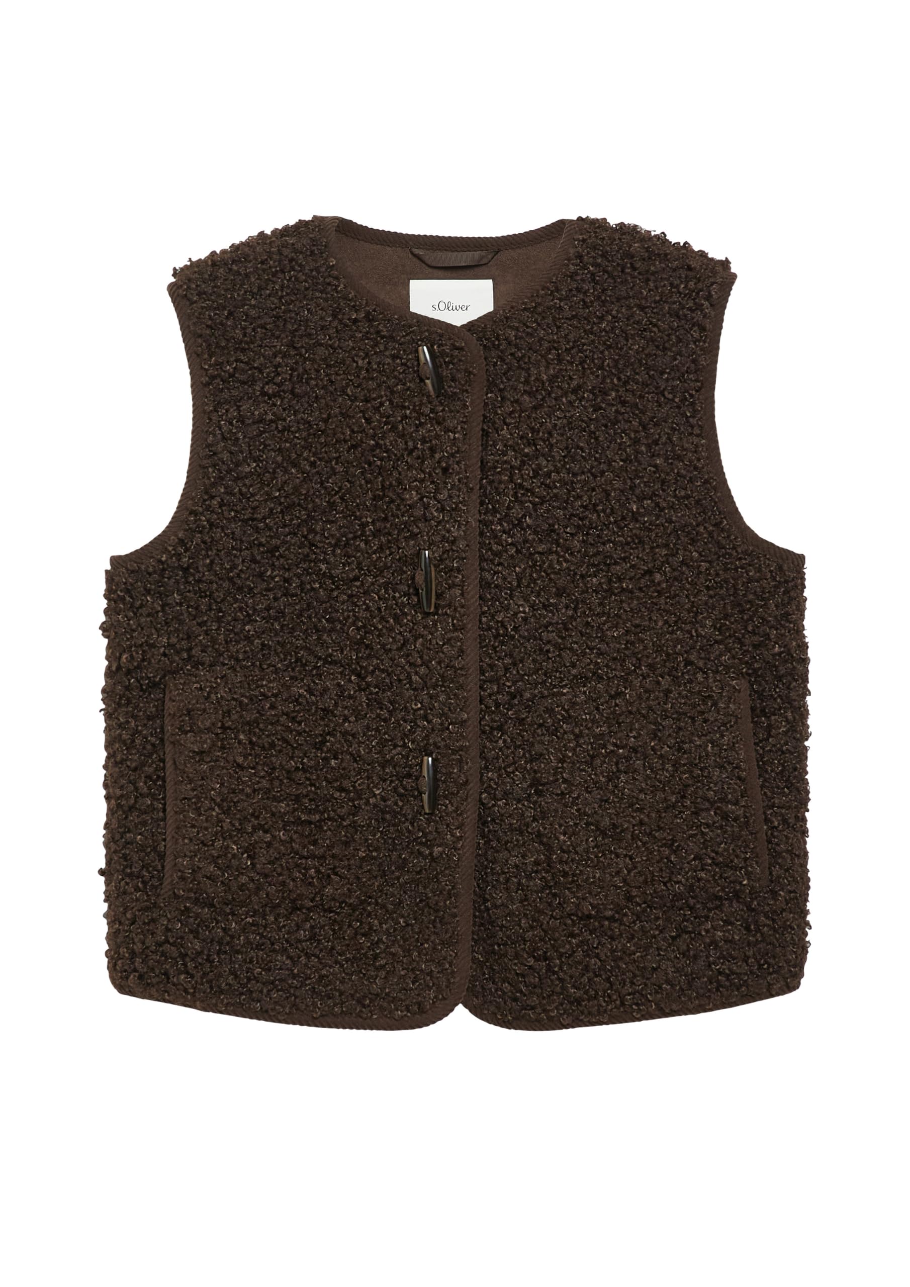 s.Oliver RED LABEL 2178817 Teddy Weste flauschig