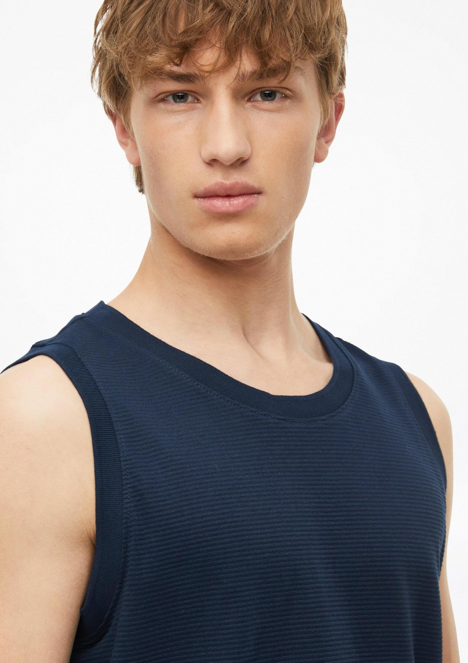 s.Oliver Junior Tanktop navy Jacquard ärmellos