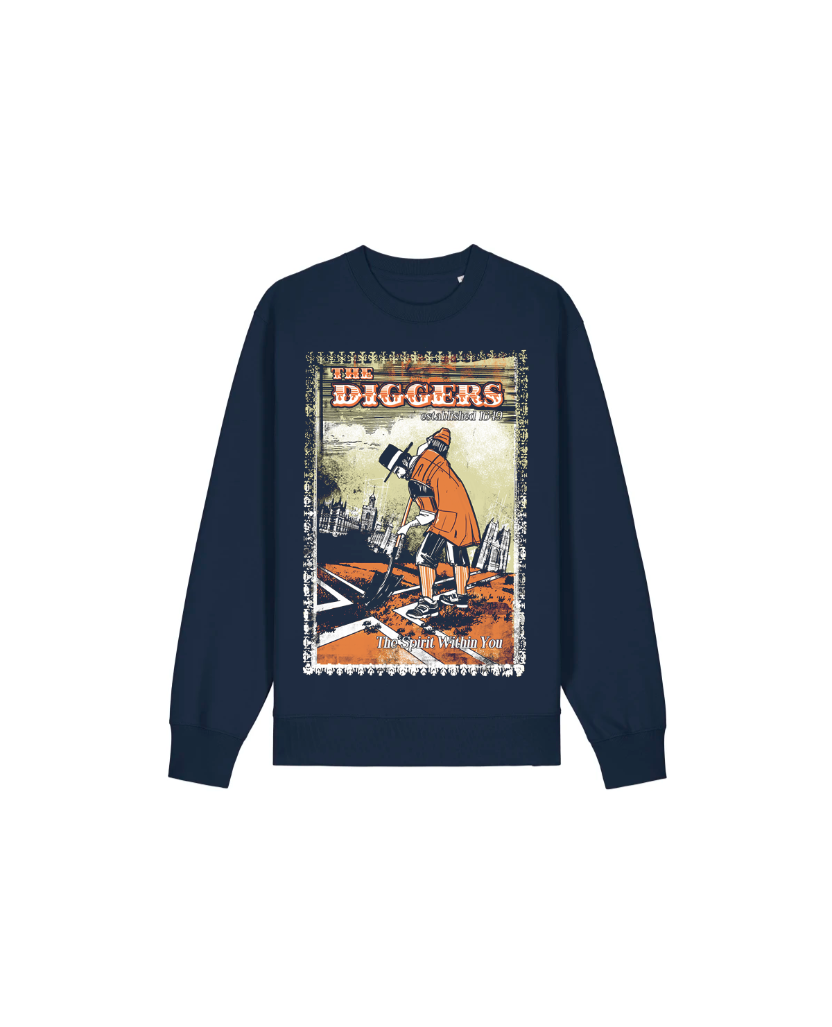dna merch The Diggers Spirit Within You Rundhalspullover Schwarz