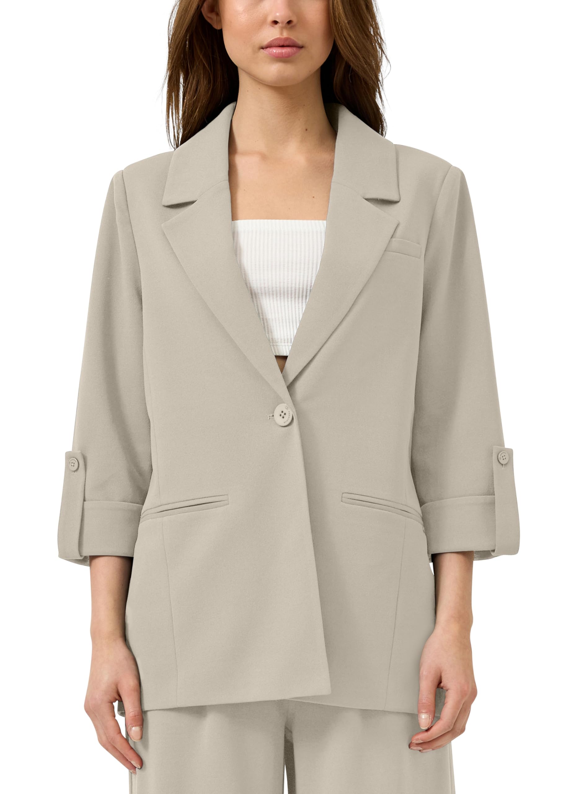s.Oliver QS Blazer mit Turn-ups Gr. 40 tiefblau