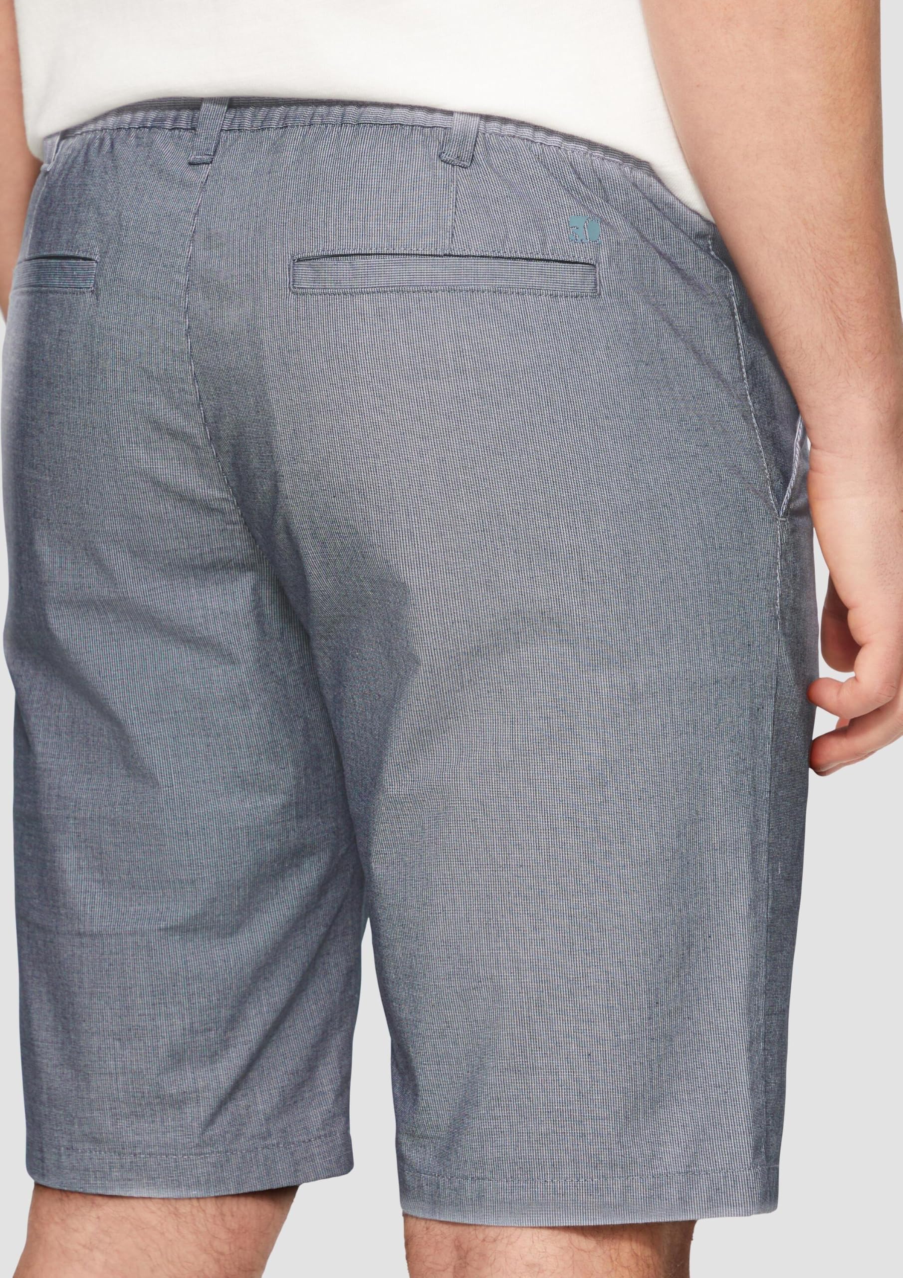 s.Oliver RED LABEL Chino-Shorts Baumwollstretch Bermuda 34 tiefblau