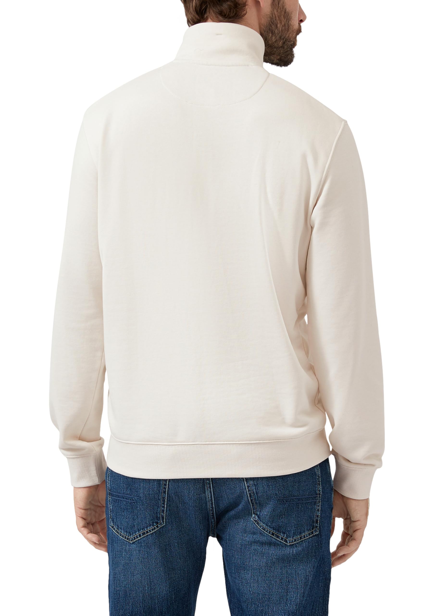 s.Oliver RED LABEL Sweatshirt Stehkragen Eingrifftaschen cognac
