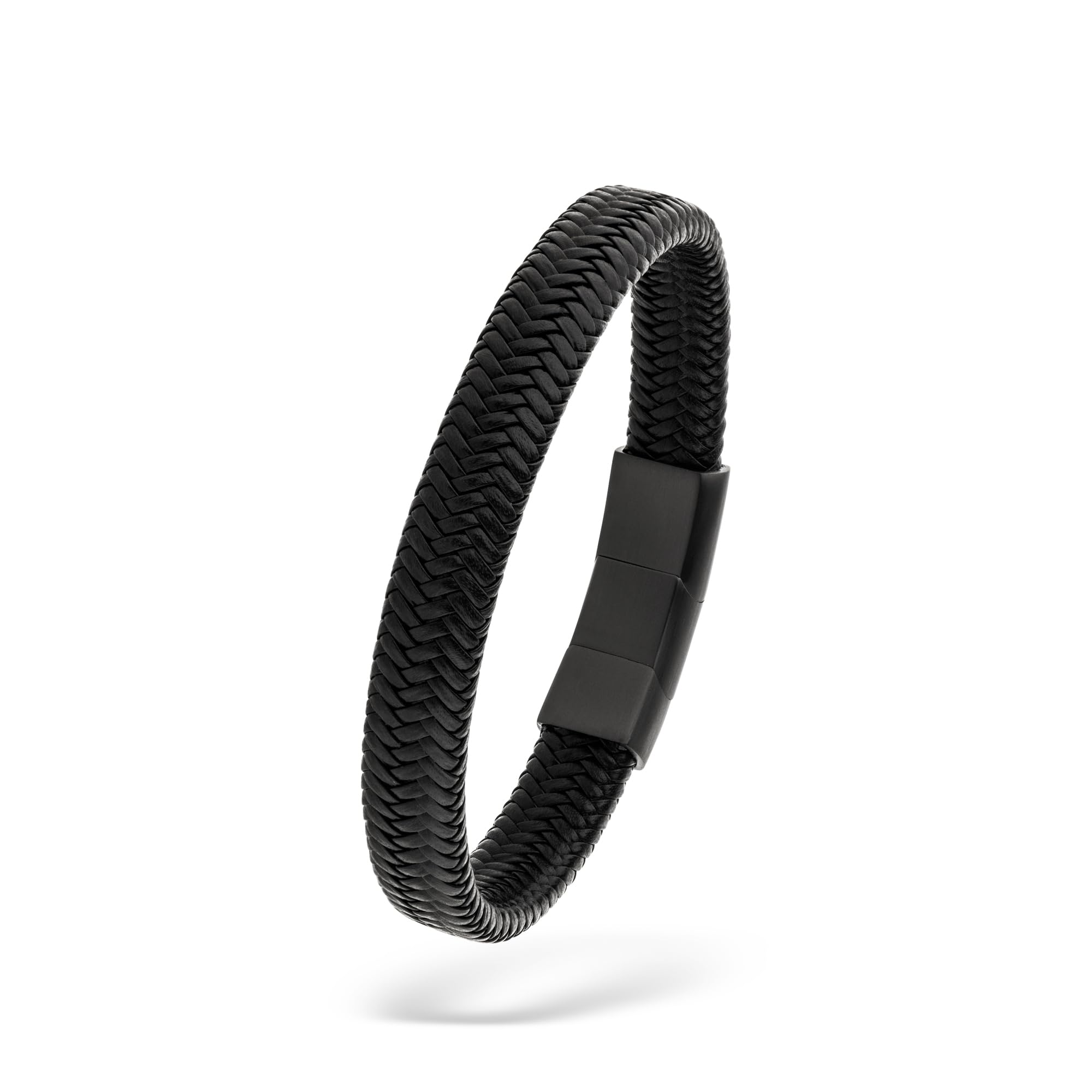s.Oliver RED LABEL Bold Lederarmband blau Edelstahl