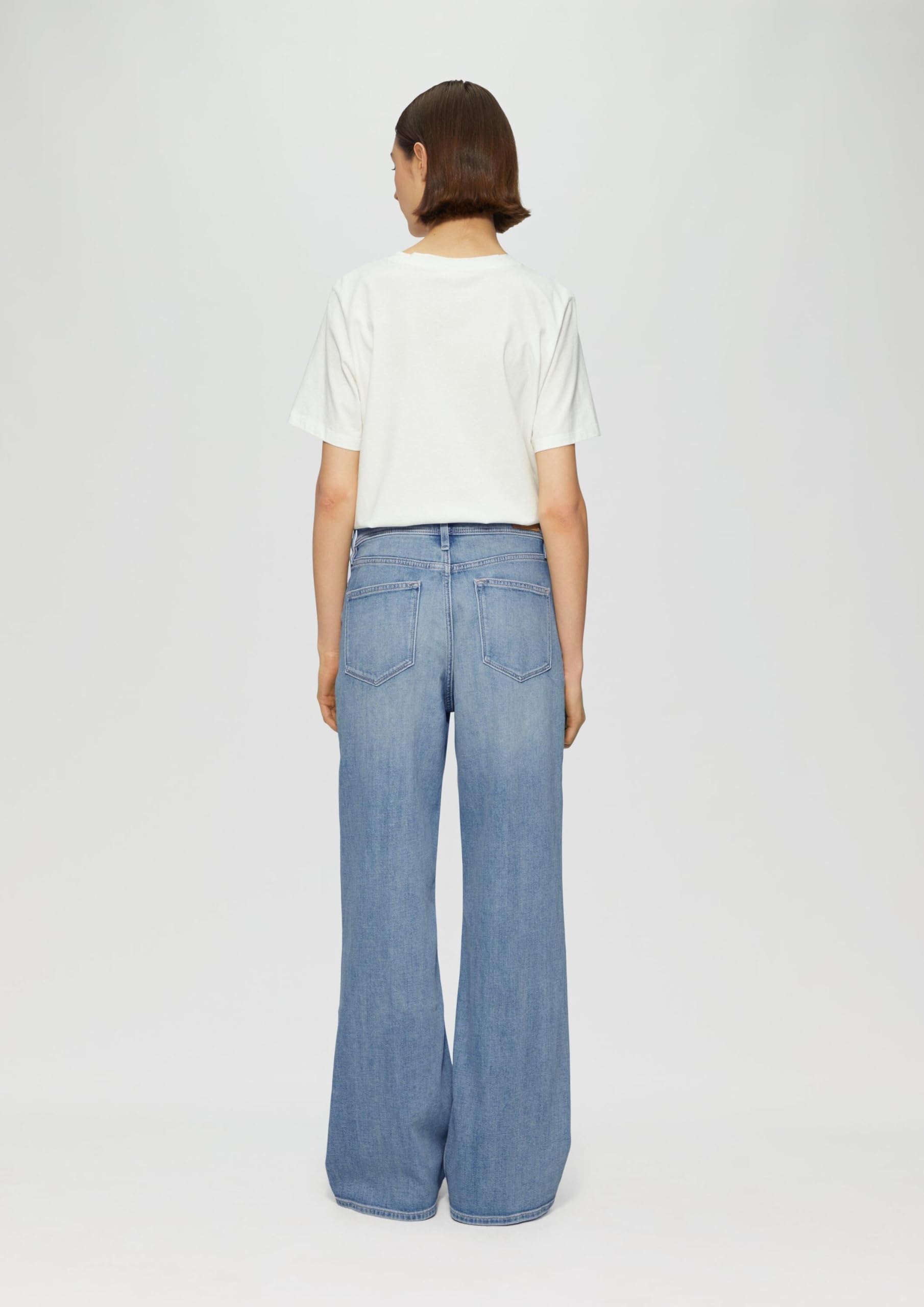 s.Oliver Suri High Rise Wide Fit Jeans Hellblau 36W/32L