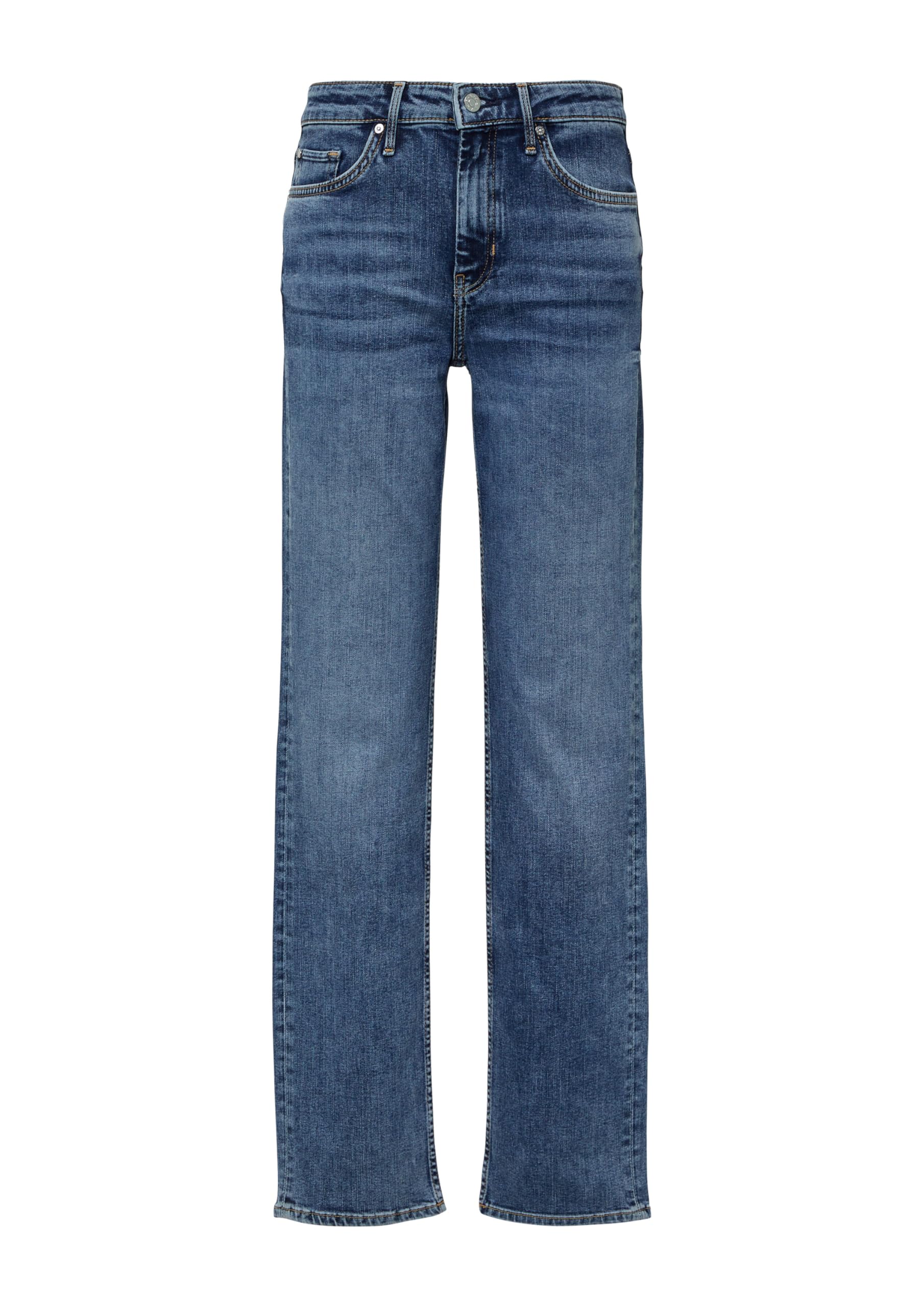 s.Oliver Karolin Mid Rise Straight Jeans Tiefblau Baumwolle