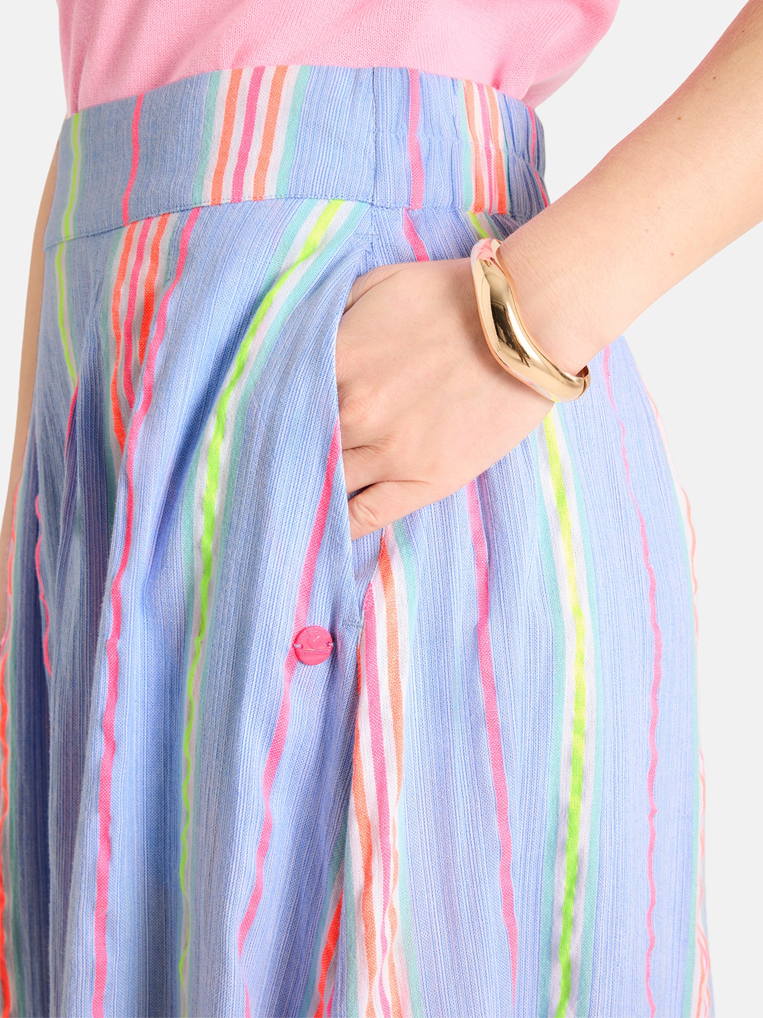 Lieblingsstück KavitaL Rock blue bell Baumwolle Lurex