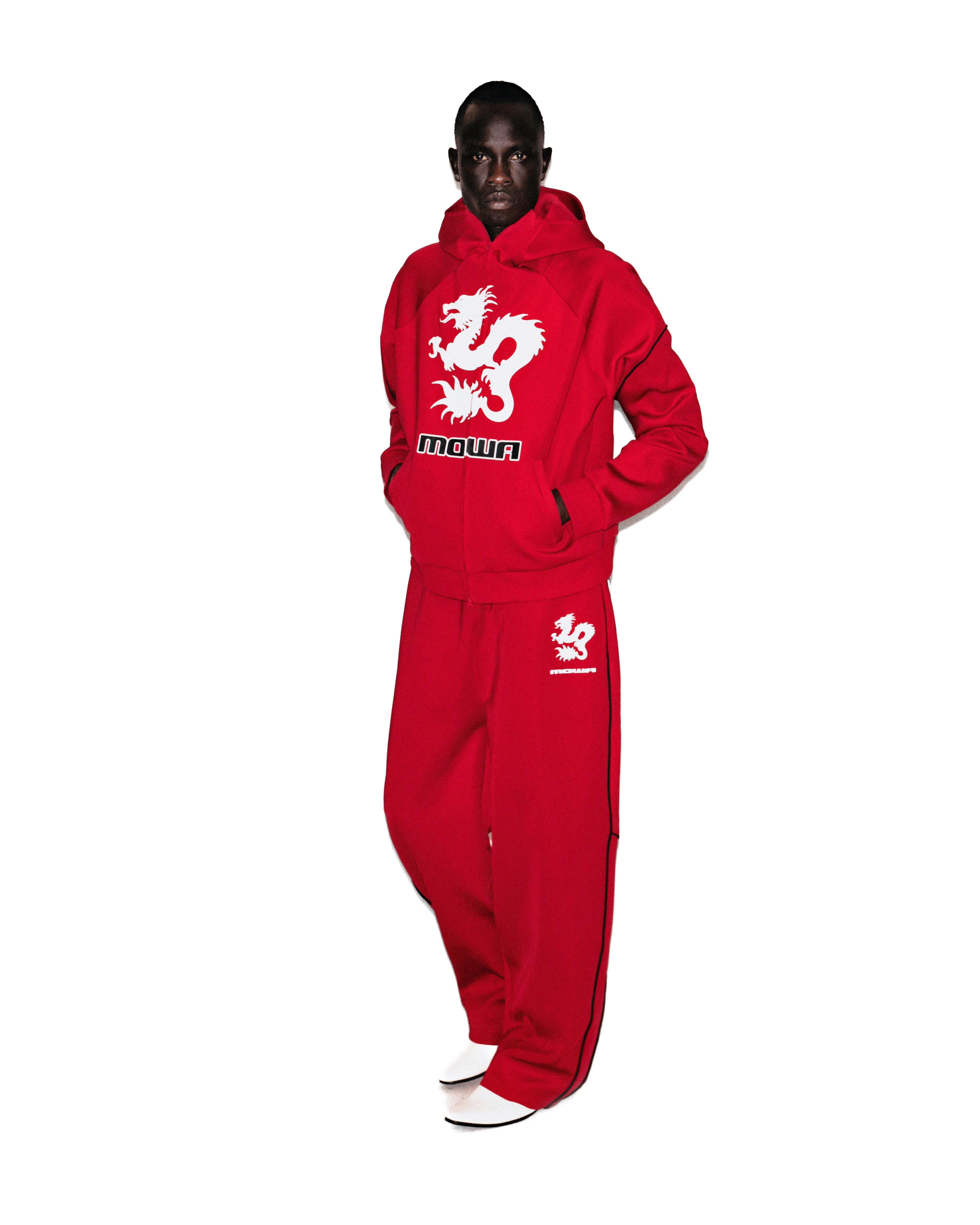 Mowalola Zushi Tracktop Rot Stretch Polyester